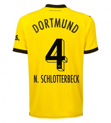 Borussia Dortmund Nico Schlotterbeck #4 Replika Hjemmebanetrøje 2023-24 Kortærmet